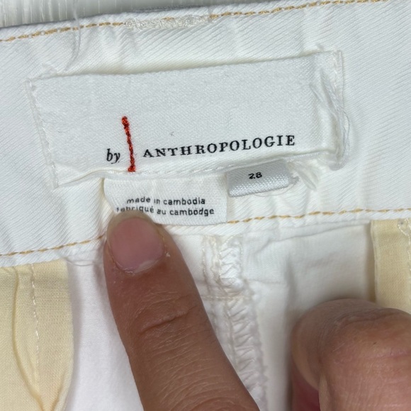 By Anthropologie Women’s white Pants Size 28 - Picture 6 of 10